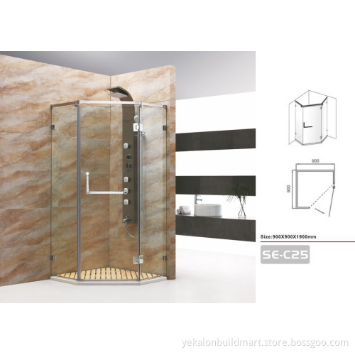 Aluminium Alloy Frame Material and Electroplate Frame Surface Finishing shower enclosure